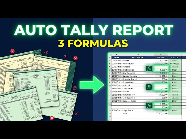 Automated Year Wise Collection Report from Tally Daybook Data