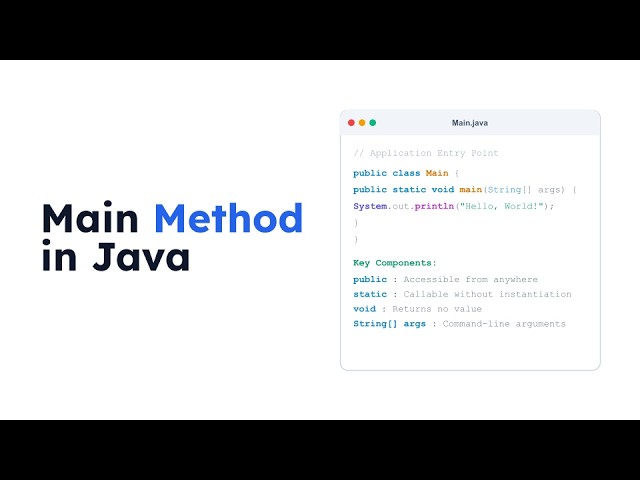 Main Method | The Java Programming Language