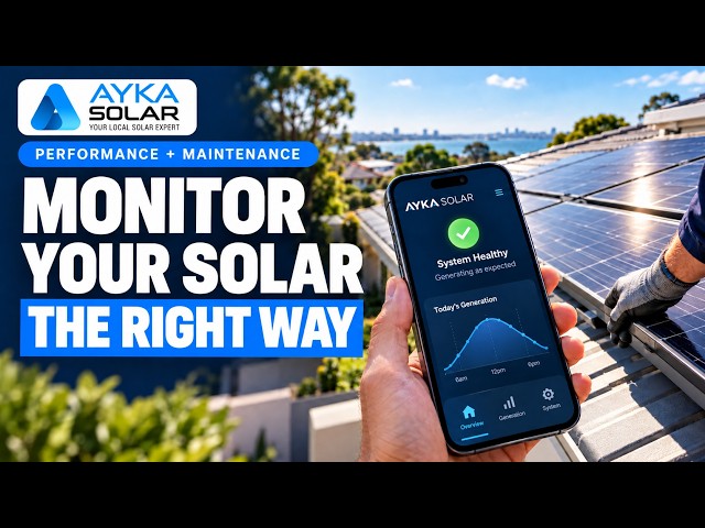 How should I monitor and maintain my solar system's performance