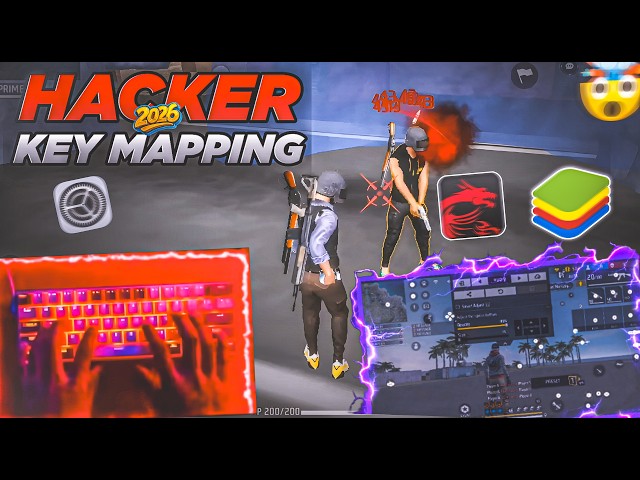 🔥2026 Best Pro Level Keymapping Custom HUD Setting For Free Fire PC | BlueStacks 5 | MSI 5