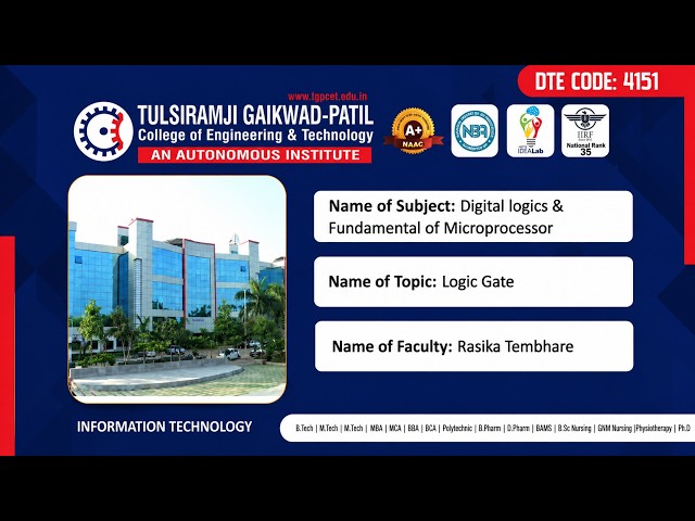 Digital Logic and Fundamentals of Microprocessor | Logic Gates