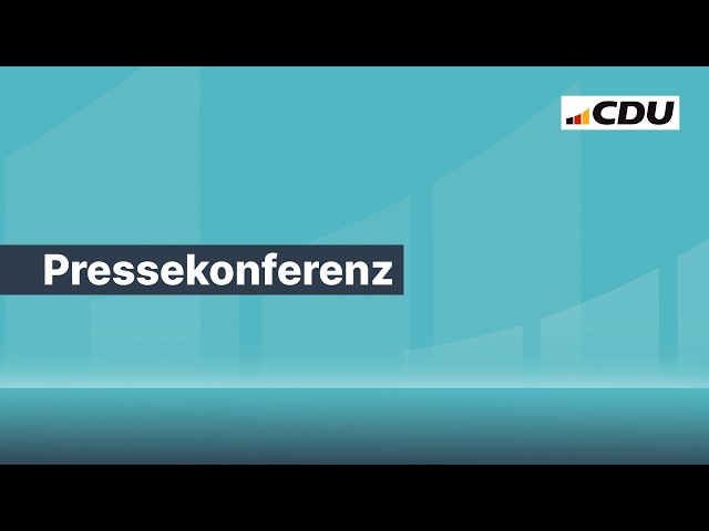 Press conference with Friedrich Merz and Gordon Schnieder on the election results in Rhineland-Pa...