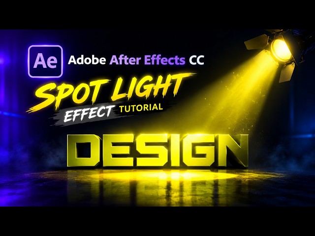 Adobe After Effects CC Spotlight Effect Tutorial | Create Realistic Light Effect