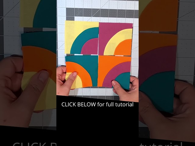 Ways to Arrange Circle Quilt Blocks - Stitchy #shorts