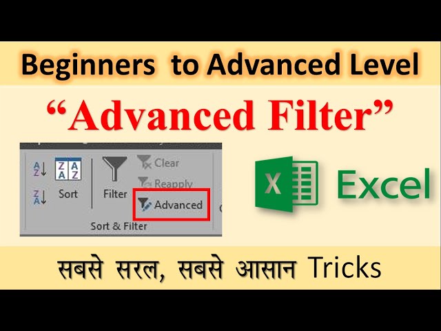 Advanced filtering with Macro in EXCEL | Full practice with #dataeduworld | ES1V17