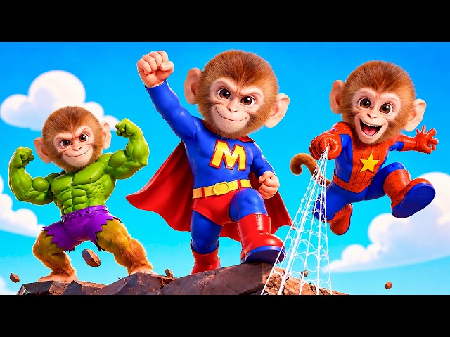Superhero Monkey Keeps Everyone Safe | Superhero Song | Nursery Rhymes & Kids Songs