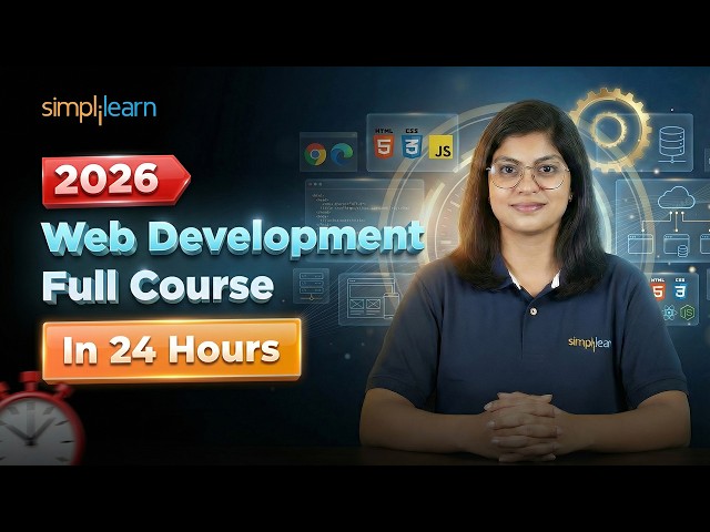 Web Development Full Course | Web Development in 24 Hours | Web Development Tutorial | Simplilearn