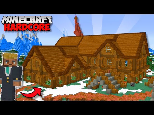 I Built A GIANT CABIN in Minecraft Hardcore (#91)