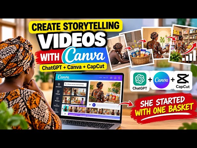How to Create a Storytelling Video With Canva Elements | ChatGPT + Canva + CapCut