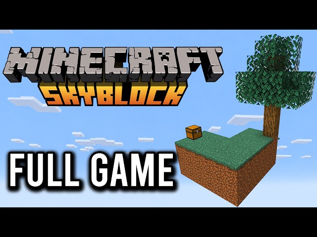 Minecraft SkyBlock Java Survival - FULL GAME Walkthrough - No commentary