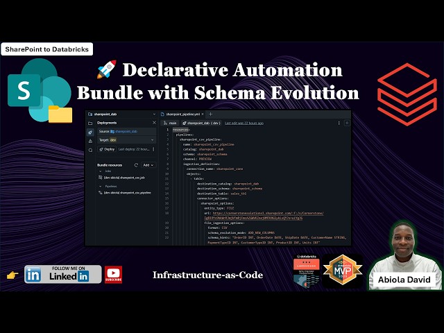 Declarative Automation Bundle with Schema Evolution (SharePoint to Databricks)