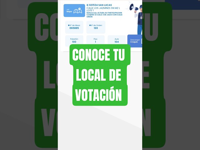 ¿Dónde te toca Votar? elecciones 2026
