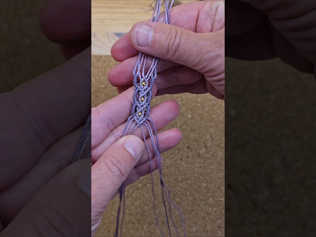 DIY Elegant Purple & Gold Macrame Bracelet | Step-by-Step Tutorial #diy #macrame #bracelet #handmade
