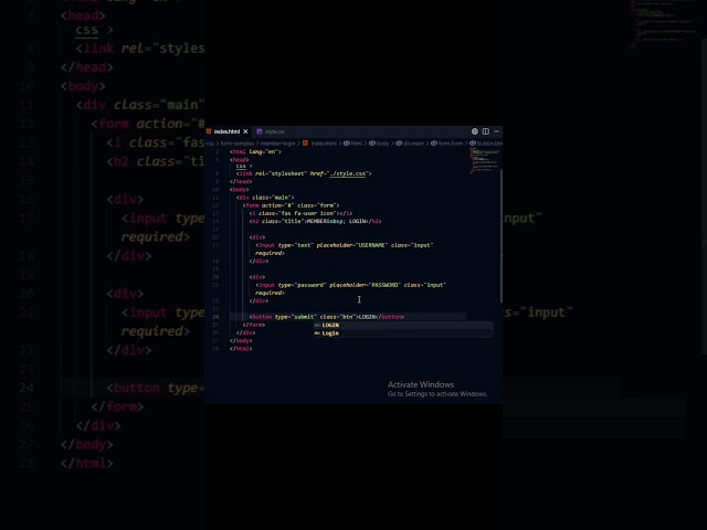 Create a member login form with HTML CSS🩵 #ui #uidesignlearning #uiinterface #uiux #uiuxdesign