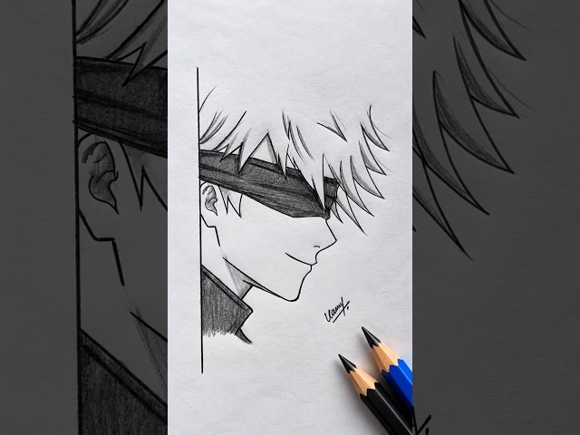 How to Draw Gojo Satoru | Gojo Pencil Drawing Tutorial | Jujutsu Kaisen #gojo #jjk #anime #drawing