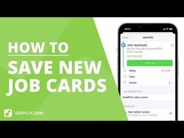 How to save new jobs in ServiceM8 (2025)