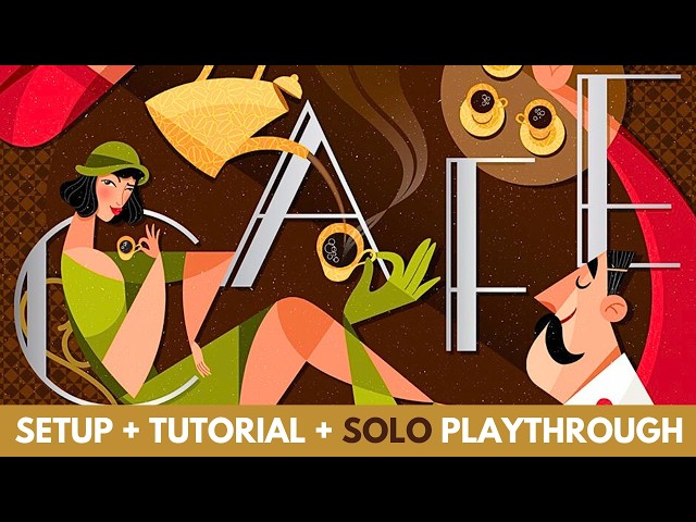 Cafe Board Game | Solo Tutorial Playthrough