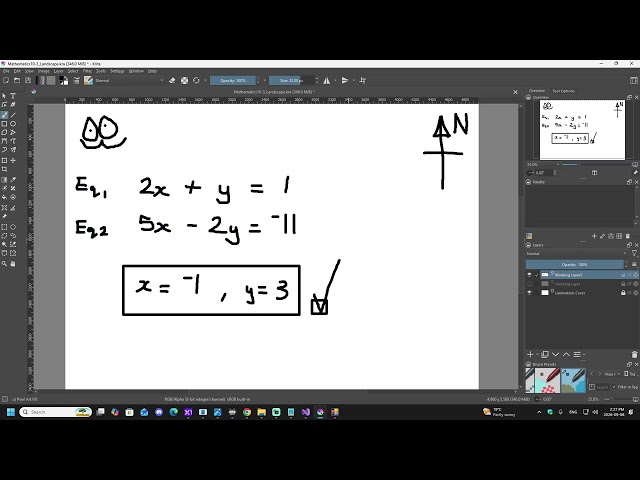 Solving Systems Linear Eq. Win-Application C# Winforms | Visual Studio 2022 #ide | PTI