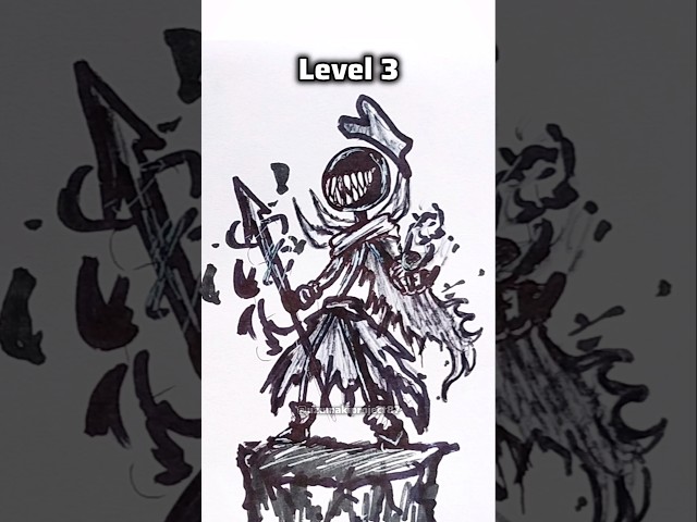 How to draw stickman in 7 levels #drawing #stickman #art