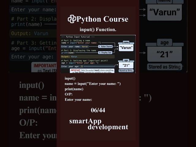 User Input | Python Course | Part 06 | Tamil