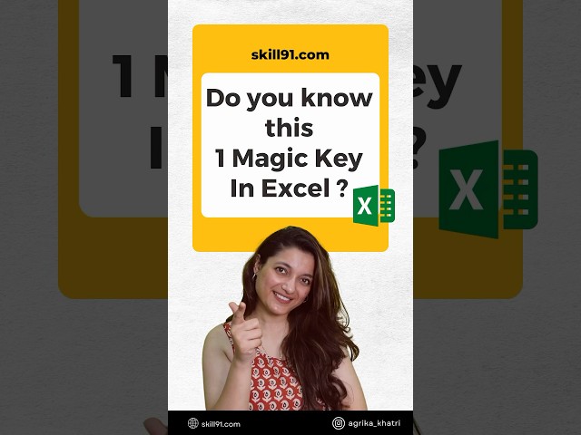 Best Shortcut KEY in Excel #shorts #excel #exceltutorial