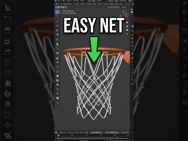 Noob vs PRO: Basketball Net in Blender
