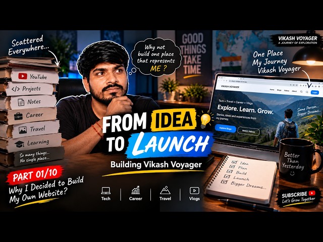 I Built My Own Website — But Why? | From Idea to Launch #1