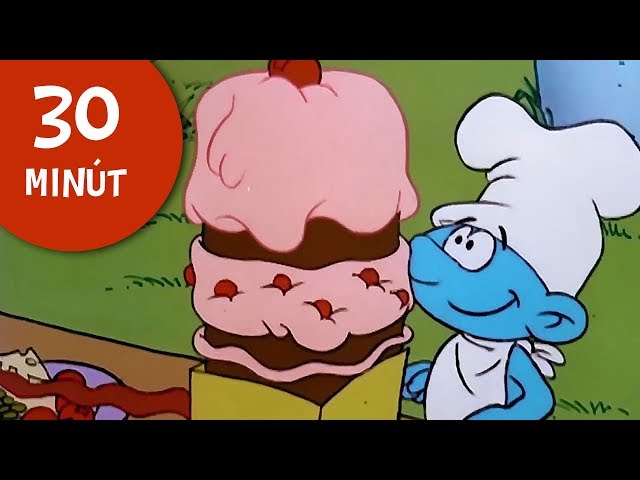 30 minut Smrkcev • Zostavovanie potravín • Smrkci