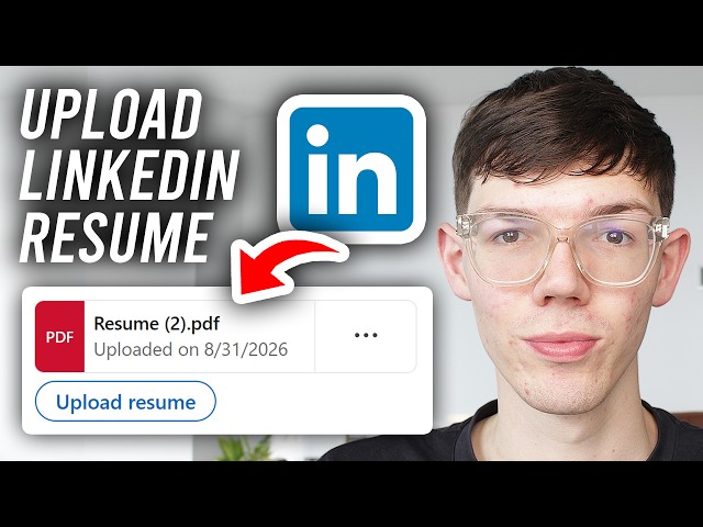How To Upload Your Resume On Linkedin - Tutorial