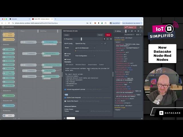 New Datacake AI Node Explained | Automate Your IoT Reporting with Node-RED