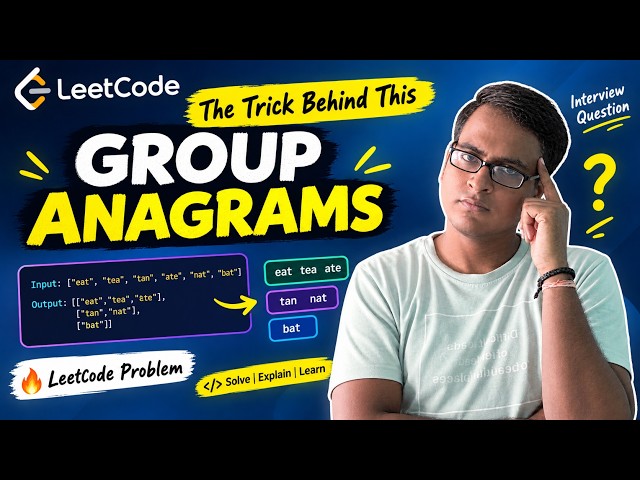 🔥 Group Anagrams — The Trick Behind This LeetCode Problem!