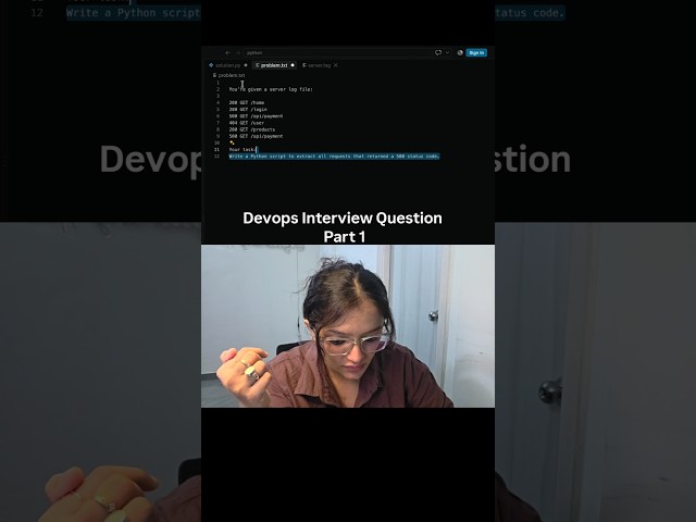 #sre #devops #interview #python #Linux #learn #solve