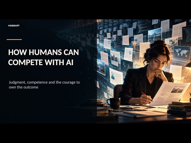 How humans can compete with AI ?