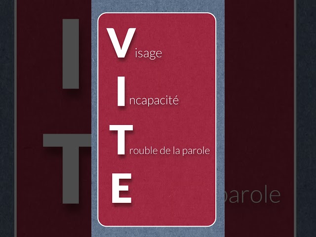 Reconnaissez VITE un AVC