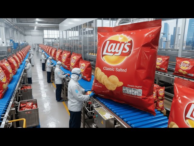 Inside a Modern Lay's Factory: From Whole Potatoes to Perfectly Crispy Chips (Full Process)