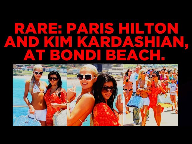 𝗨𝗦 𝗟𝗨𝗫𝗨𝗥𝗬 : 4𝗞. 60 𝗙𝗣𝗦. RARE: PARIS HILTON AND KIM KARDASHIAN, AT BONDI BEACH.