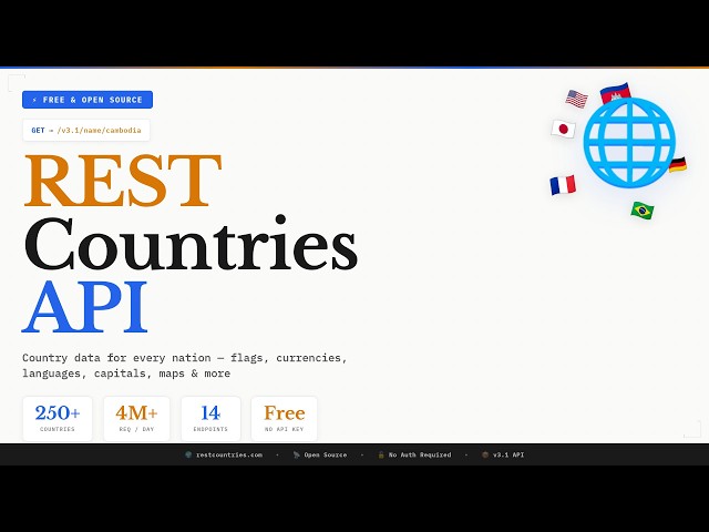 REST Countries API Tutorial - Free Country Data API (Full Guide)