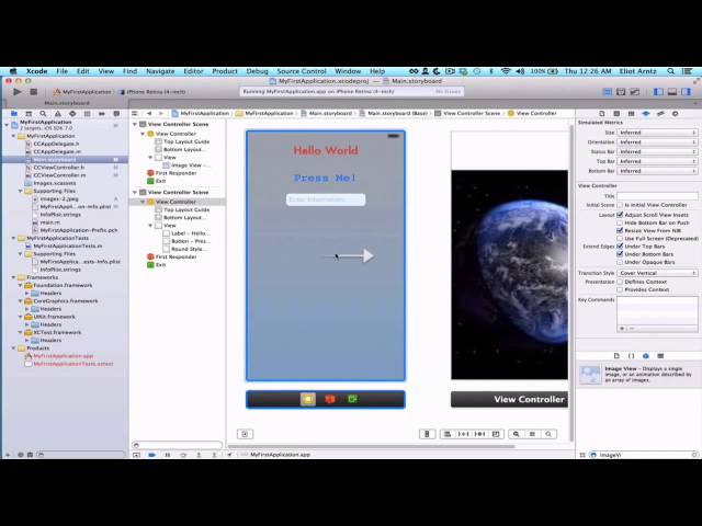 Xcode For Beginners - Section 1: Your First App Lecture 7: UINavigationController