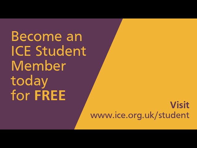 Why you should join ICE as a Student Member for FREE!