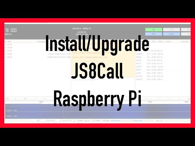 Install/Upgrade JS8Call on a Raspberry Pi