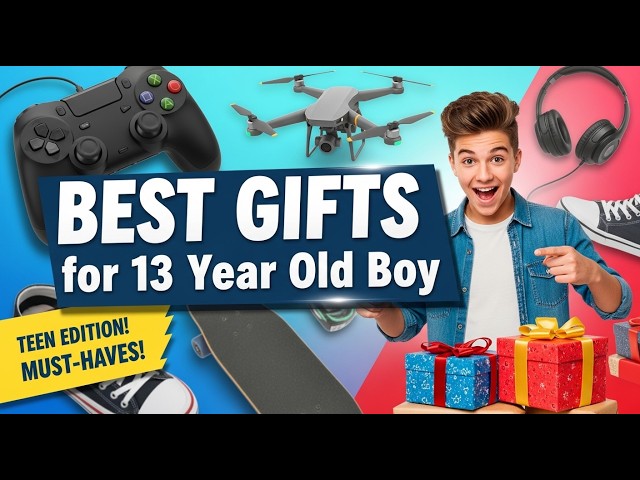 27 Best Gifts for 13-Year-Old Boys in 2026 (Cool, Unique & Actually Useful!)