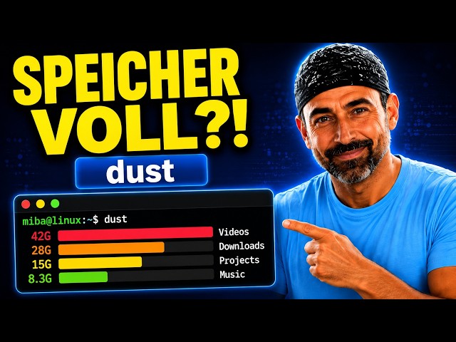 Welcher Ordner frisst deinen Speicher? 😱 | Linux dust