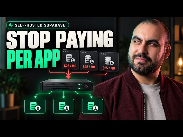 Stop Paying $25/mo per Database: Self-Host Supabase for Vibe Coding