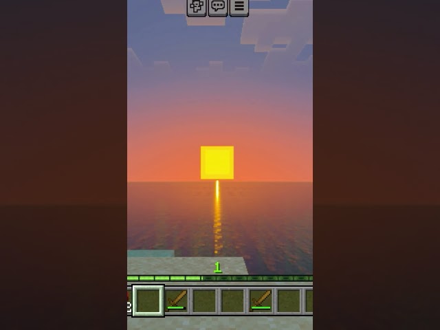 Sunset in Minecraft ๐ซถ๐ป#minecraft