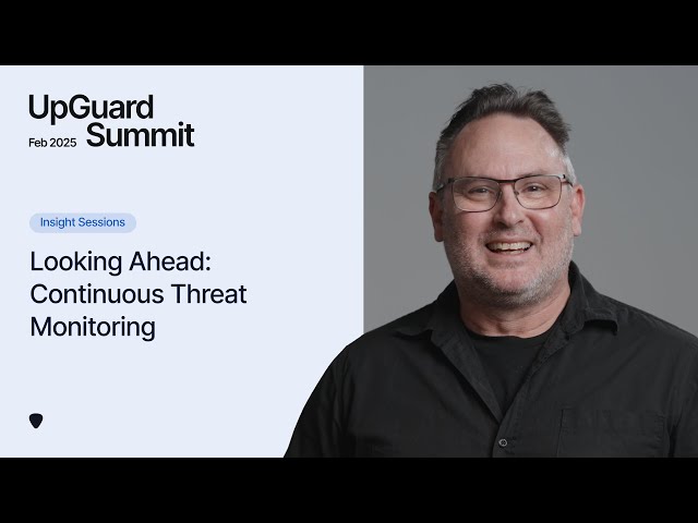 Looking Ahead: Continuous Threat Monitoring