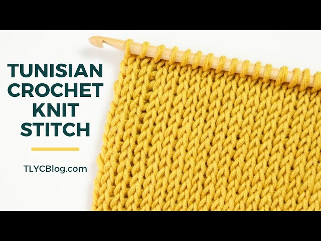 How To - Tunisian Knit Stitch [BEGINNER STITCH PATTERN + TUTORIAL] Crochet that looks like knitting!