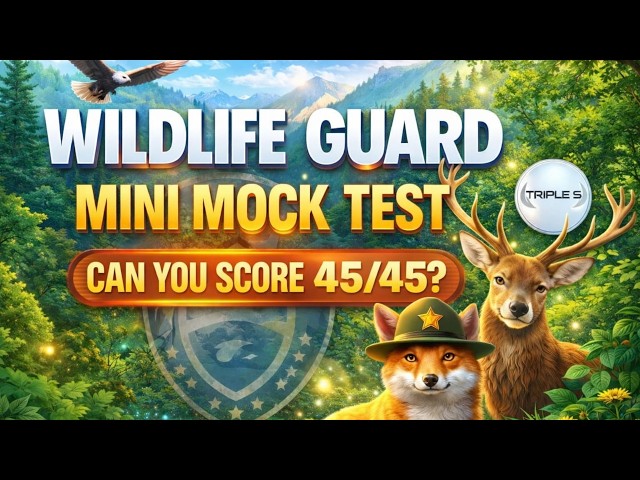Wildlife Guard - General Knowledge and Forest & Wildlife Test || Can You Score 45/45?