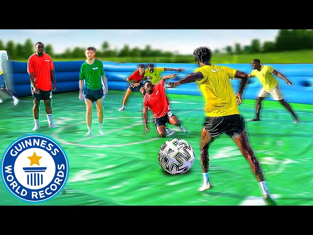 WORLD'S BIGGEST SLIP N SLIDE FOOTBALL MATCH ⚽️💦