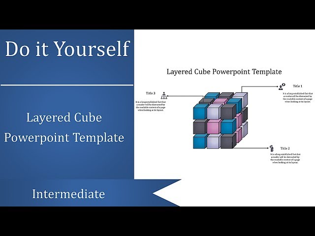 Layered Cube Powerpoint Template