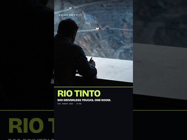 A control room 1,300 km from the mine runs 300 driverless trucks #Shorts